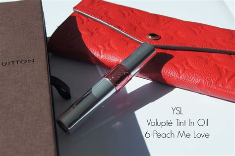 ysl volupte tint in oil shade 6 peach me love|YSL Volupte Tint In Oil Wear Test Review .